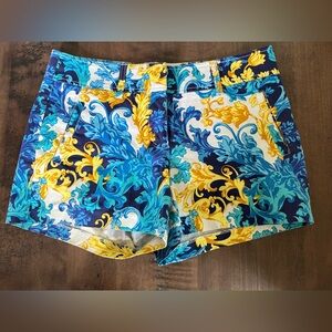 Cache Vibrant Blue and Yellow Women's Shorts